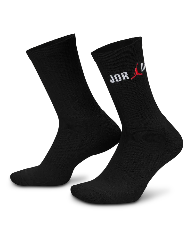 Jordan Everyday Crew-Socken (1 Paar) - Schwarz Schwarz