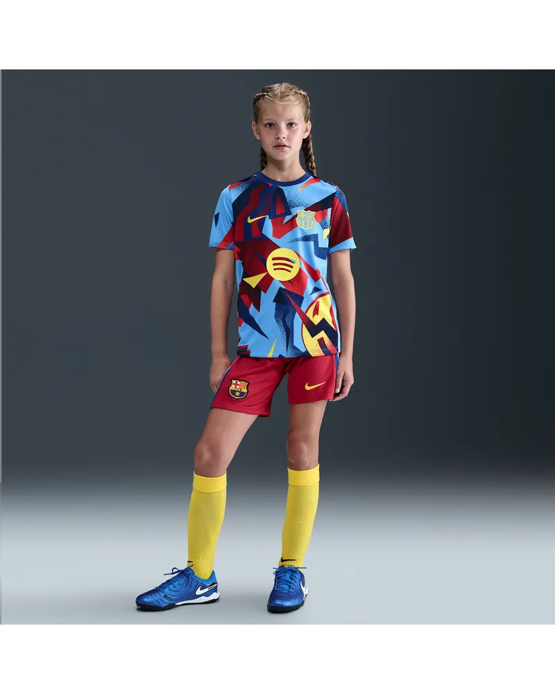Nike FC Barcelona 2025/26 Stadium Fourth  Dri-FIT Replika-Fußballshorts (ältere Kinder) - Rot Rot