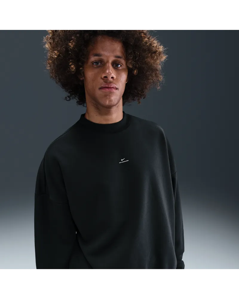 Nike Standard Issue Therma-FIT-Basketball-Oberteil mit Rundhalsausschnitt (Herren) - Schwarz Schwarz