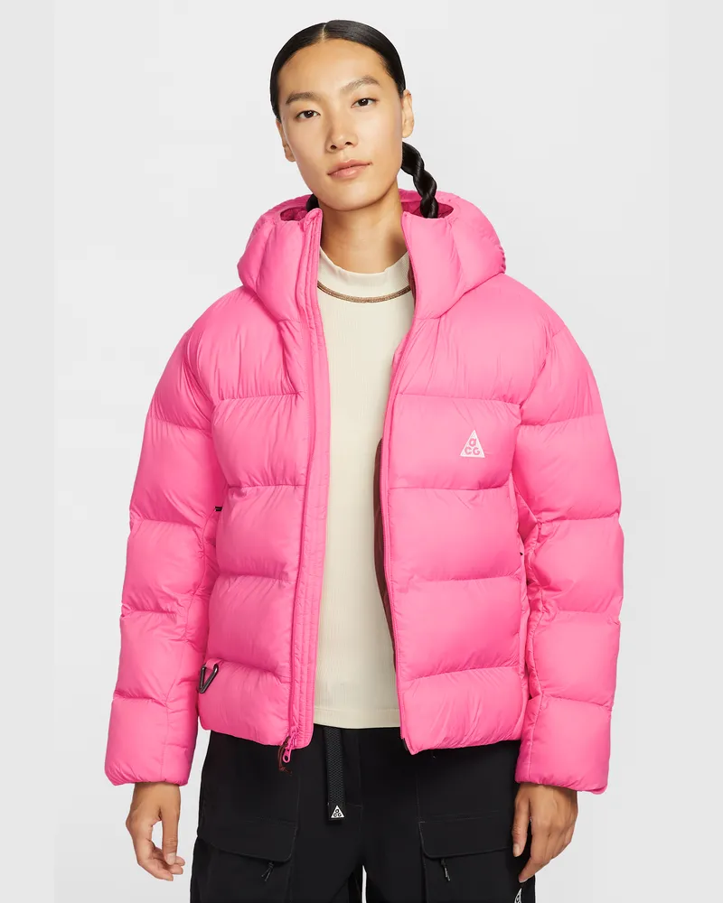 Nike ACG "Lunar Lake" PrimaLoft® Therma-FIT ADV lockere Jacke mit Kapuze (Damen) - Pink Pink