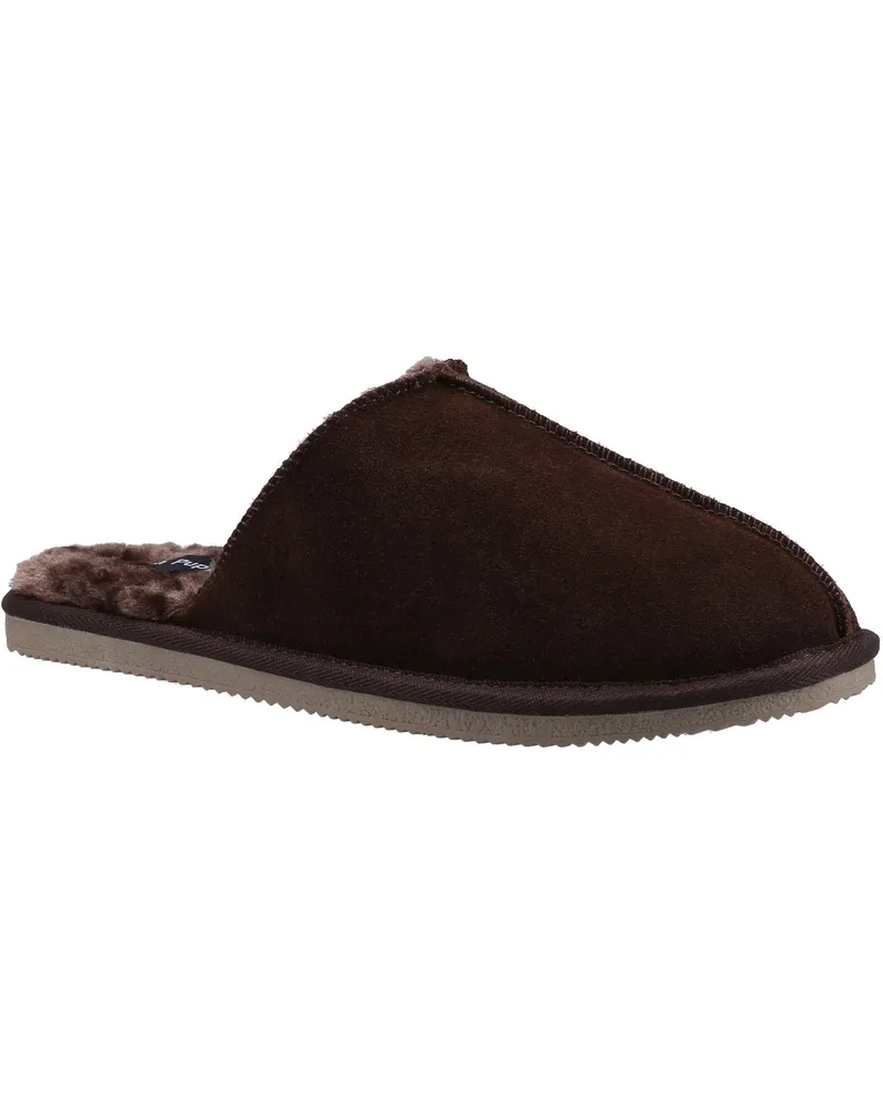 Hush Puppies Herren Coady Wildleder Hausschuhe (Braun Braun