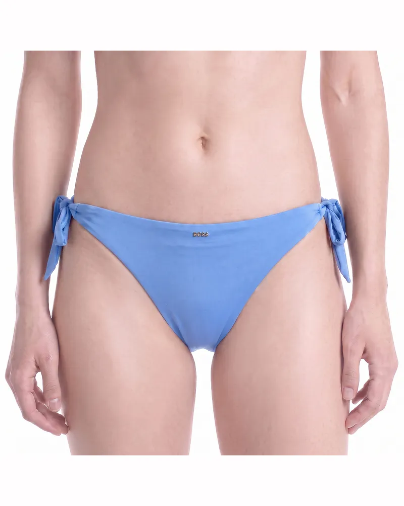 HUGO BOSS Damen-Bikini-Briefs mit seitlichem Bindeband 50561265 Blau