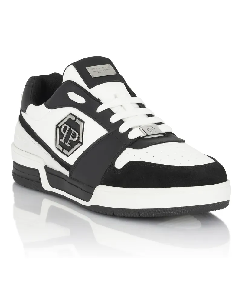 Philipp Plein Lo-Top Turnschuhe P-Force 78 Weiß