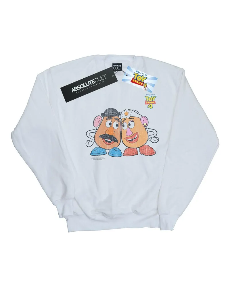 Disney Toy Story 4 Mr And Mrs Potato Head" Sweatshirt für Herren (Weiß Weiß
