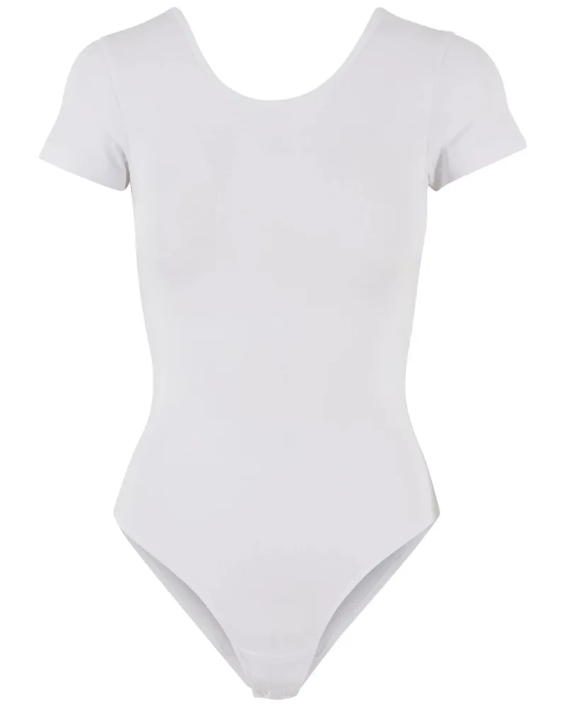 Urban Classics Bodysuit Baumwolle aus biologischem Anbau für Damen(2er-Pack) (Weiß Weiß