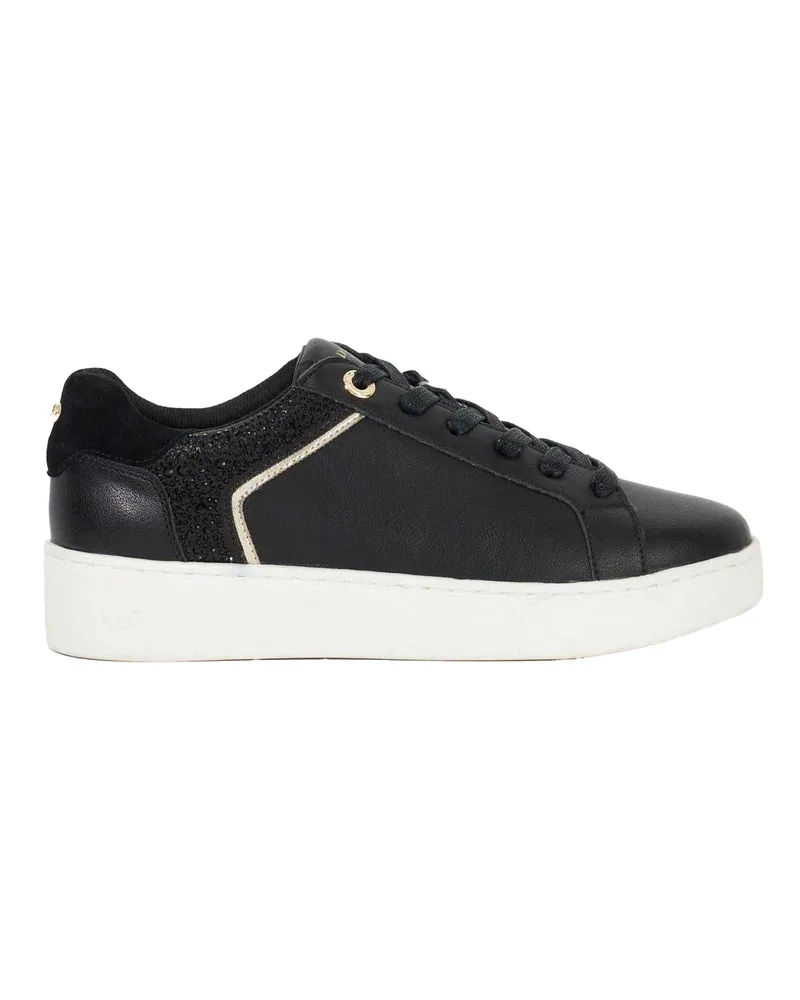 Dune Elli" Schuhe für Damen, Leder, Plattform-Absatz (Schwarz Schwarz