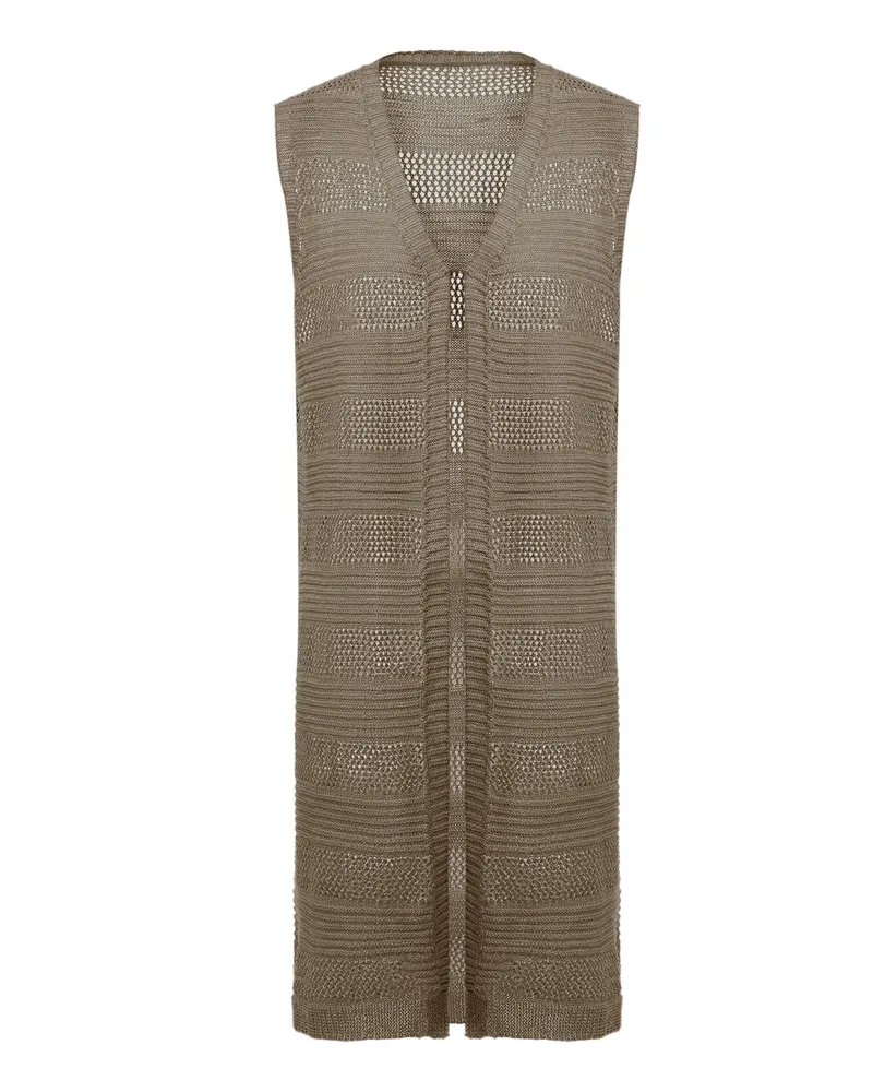 Usha Weste Frauen Taupe Taupe