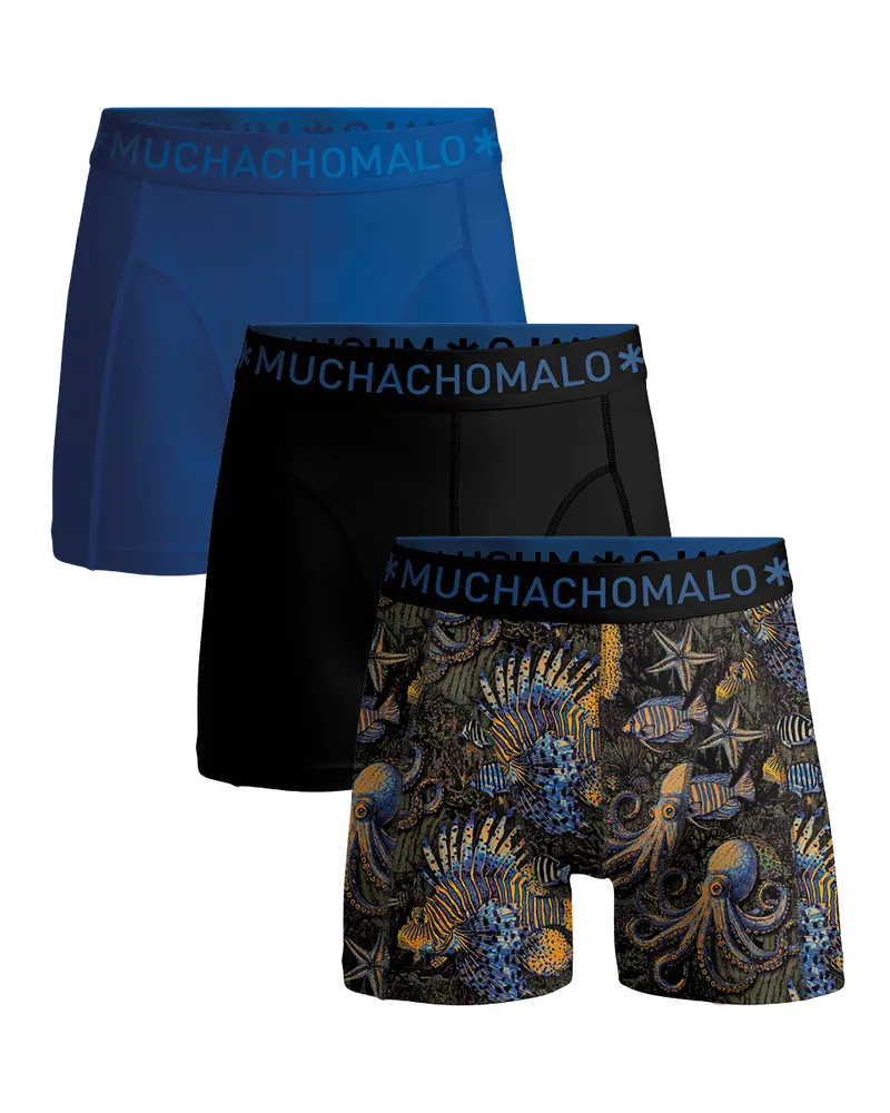 Muchachomalo Boxershorts, 3er-Pack, Herrenunterwäsche - Mehrfarbig Mehrfarbig