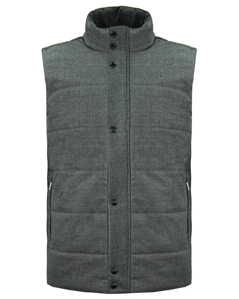 Hackett Herren graue warme Weste Grau