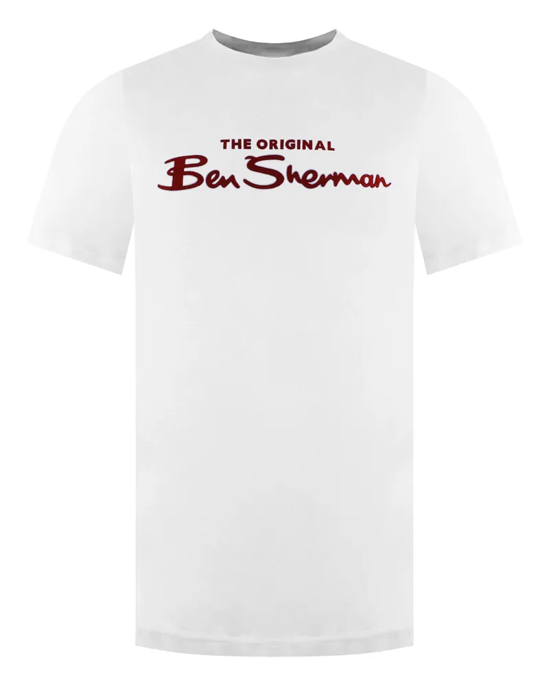 Ben Sherman Logo-T-Shirt für Herren - Weiß Weiß