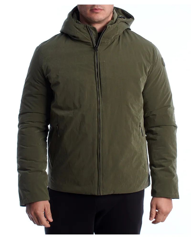 U.S. Polo Assn.  Gepolsterte Winter-Softshelljacke mit Kapuze für Herren, Modell US40127003 - Grün Grün