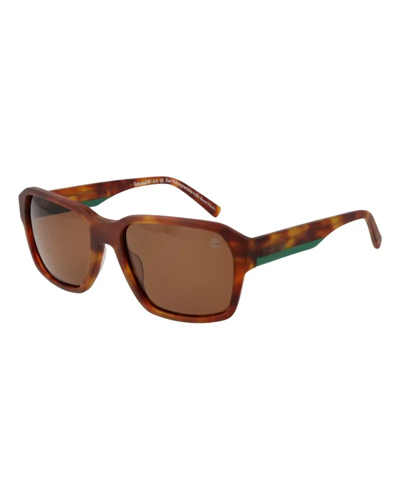 Timberland Braune Acetat-Sonnenbrille Braun
