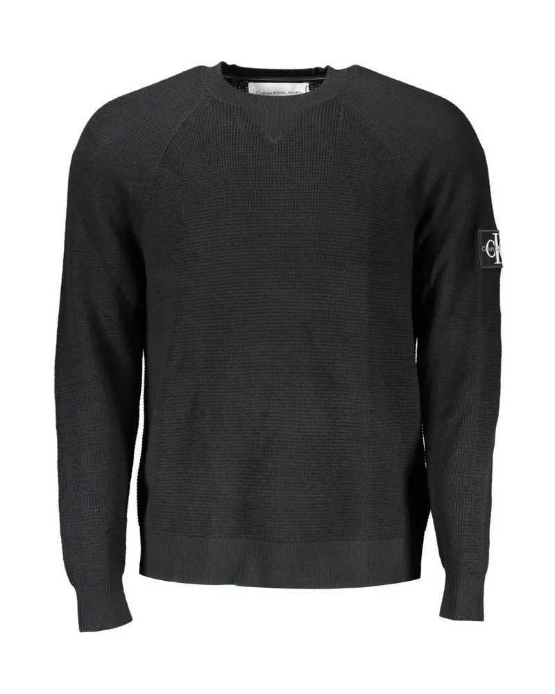 Calvin Klein Nero Wolle Herren Pullover Schwarz