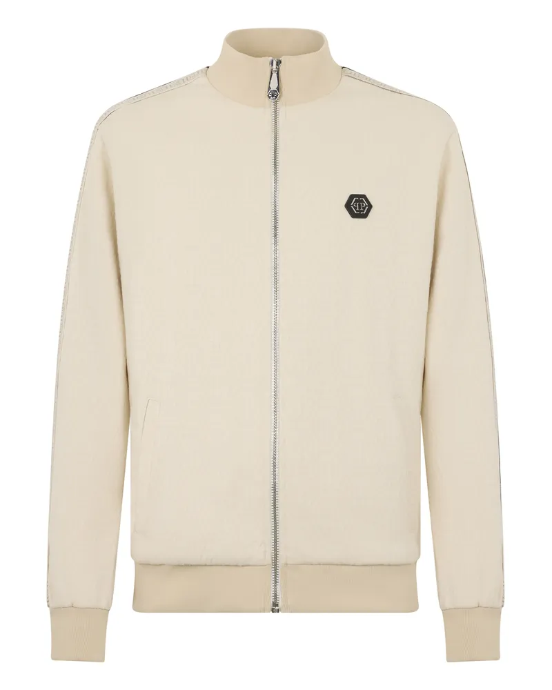 Philipp Plein Tracksuit Jacket Monogram Monogram Beige