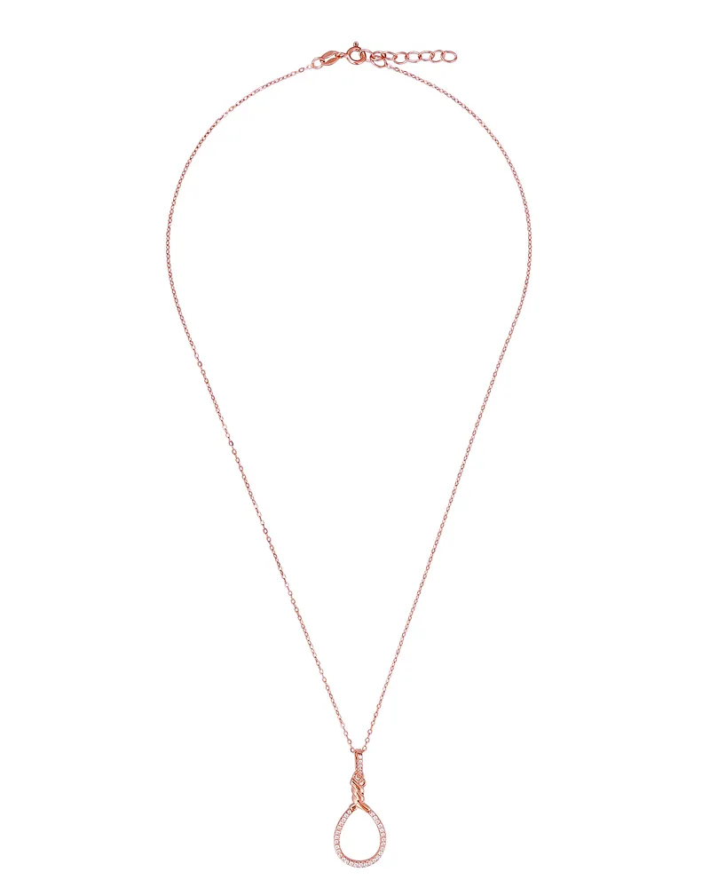 Orphelia Aava' Damenkette mit Anhänger aus 925er Sterlingsilber, Rosé, ZH-7421 Rosé