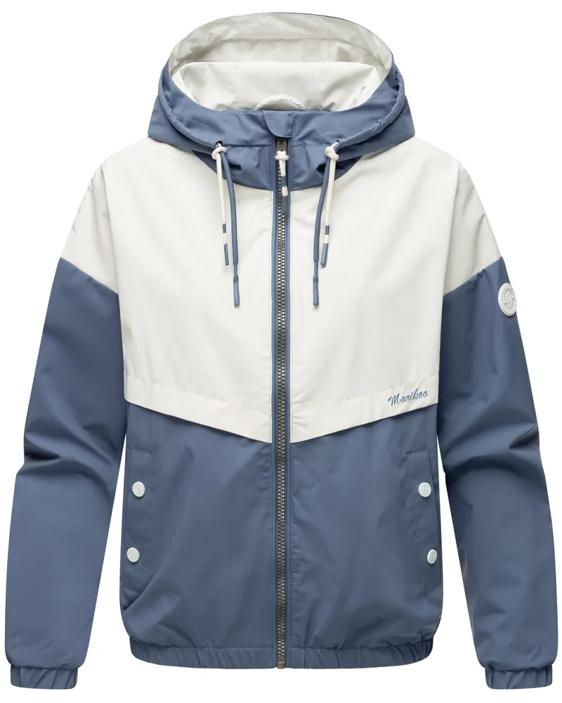 Marikoo Liubkaa Damenjacke, leicht, sportlicher Schnitt mit 70s-Flair - Blau Blau
