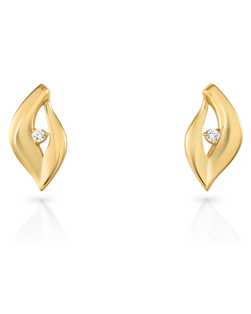 Orphelia Mailand' Damen 925 Sterlingsilber Ohrstecker - Gold ZO-7519/G Gold