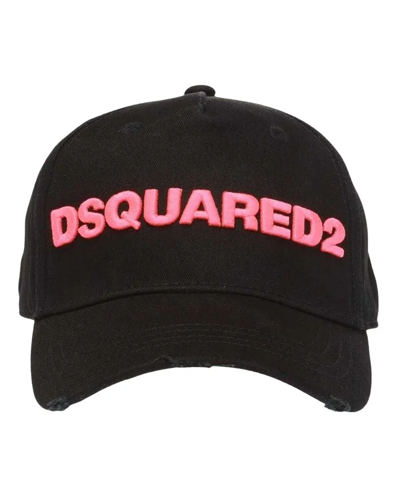 Dsquared2 Baseball-Mütze (Schwarz/Pink Schwarz