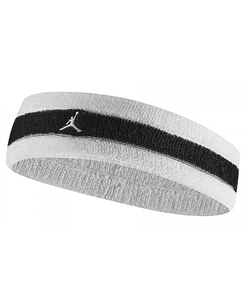 Nike Jordan" Stirnband (Weiß/Schwarz Weiß