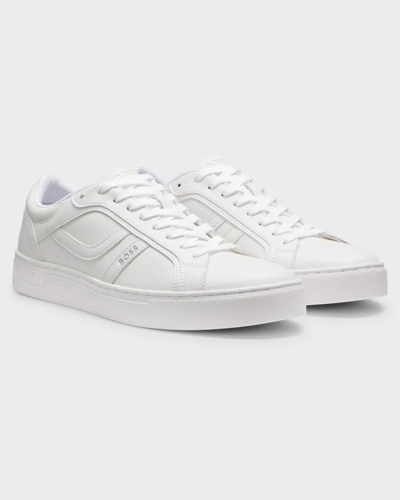 HUGO BOSS BOSS Rhys Faux Trainers, Weiß Weiß