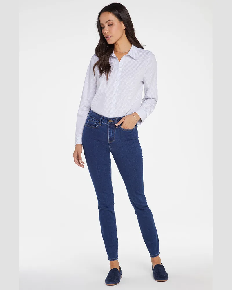 NYDJ not your daughter's Jeans  Ami Skinny Jeans Mittelblau Premium Denim | Quinn Blau
