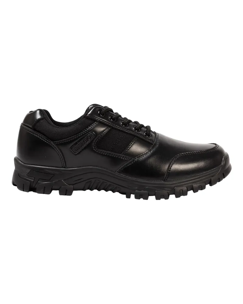Giorgio Logo Schuhe für Herren, Leder (Schwarz Schwarz