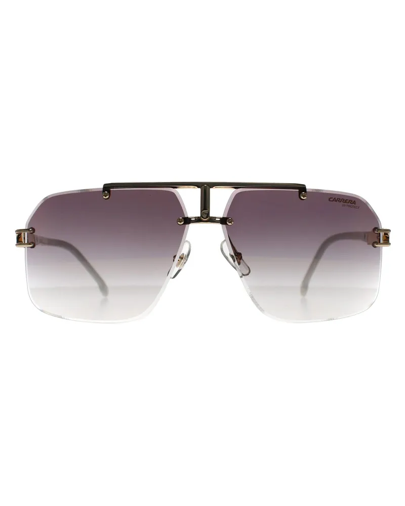 Carrera 1054/S VVP YK Gold Elfenbein Gold Spiegel auf Burgunder Farbverlauf Sonnenbrille Gold