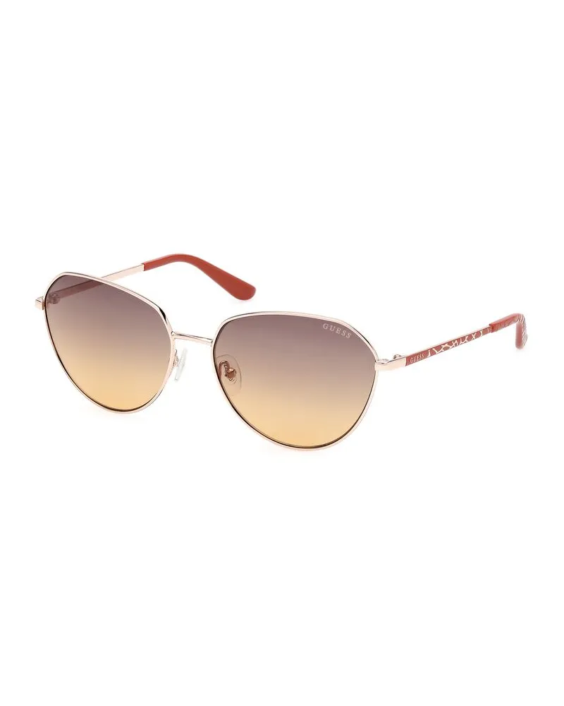 Guess Goldene Metall-Sonnenbrille Gold