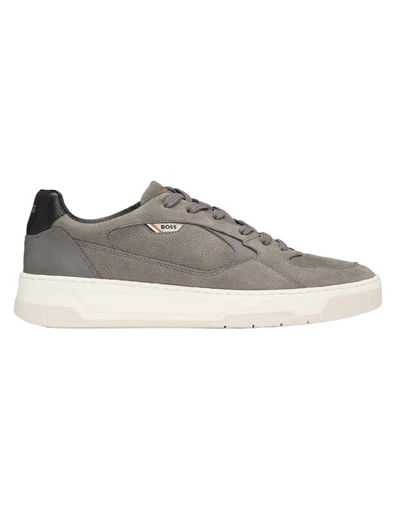 HUGO BOSS Baltimore" Sneaker für Herren, Canvas (Mittelgrau Grau