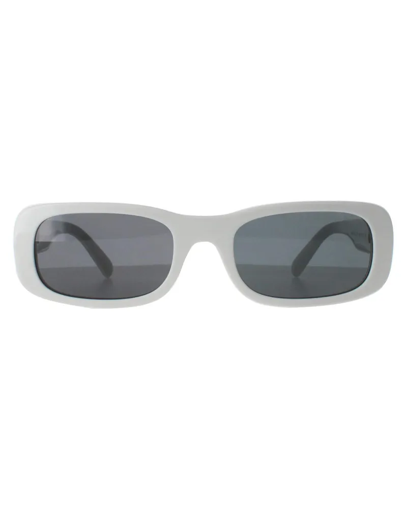 Miu Miu Rectangle Damen Weiß Elfenbein Dunkelgrau MU08ZS Weiß