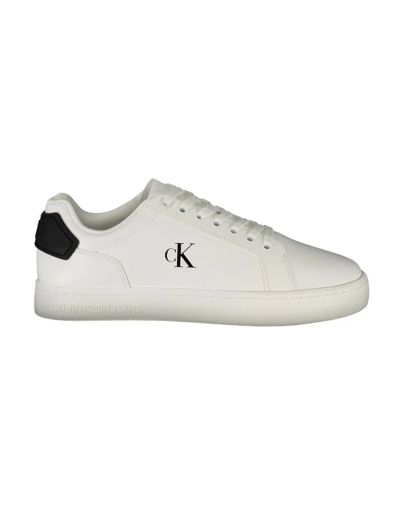 Calvin Klein Bianco Polyurethan Herren Sneaker Weiß