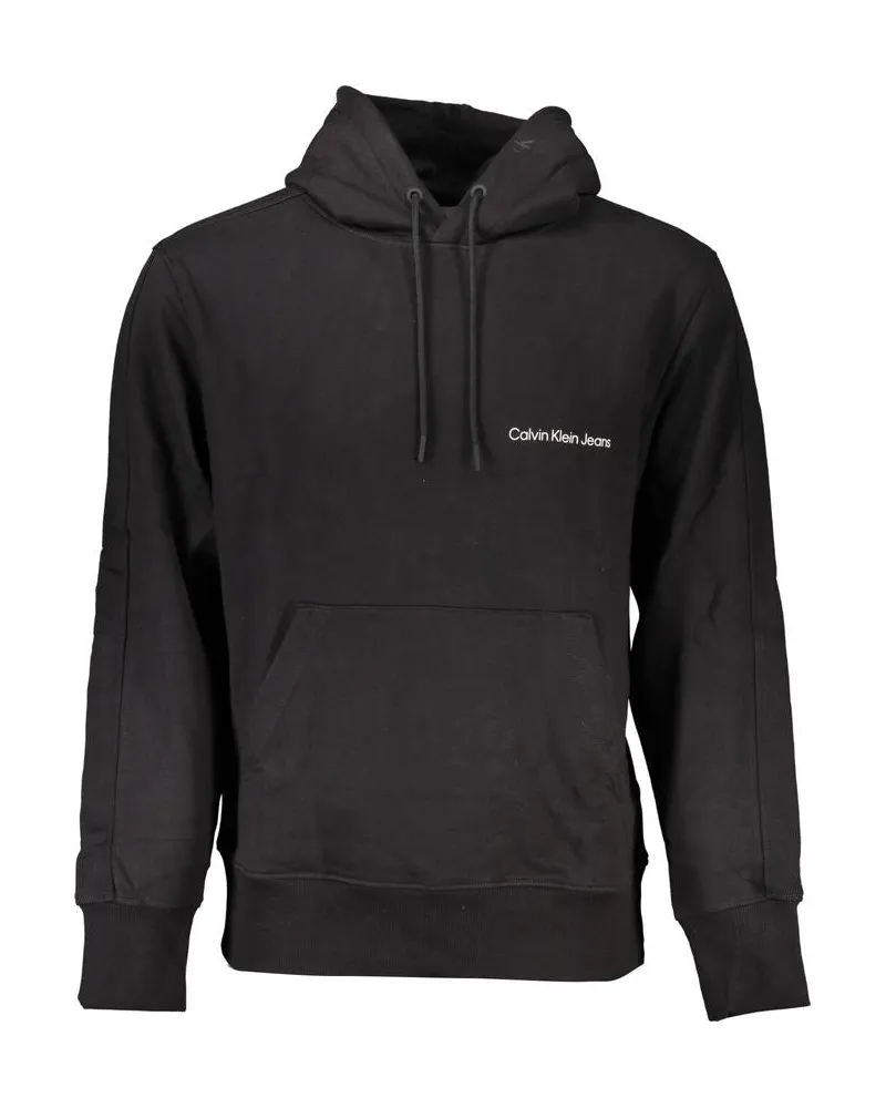Calvin Klein Schwarzer Baumwollpullover für Herren Schwarz