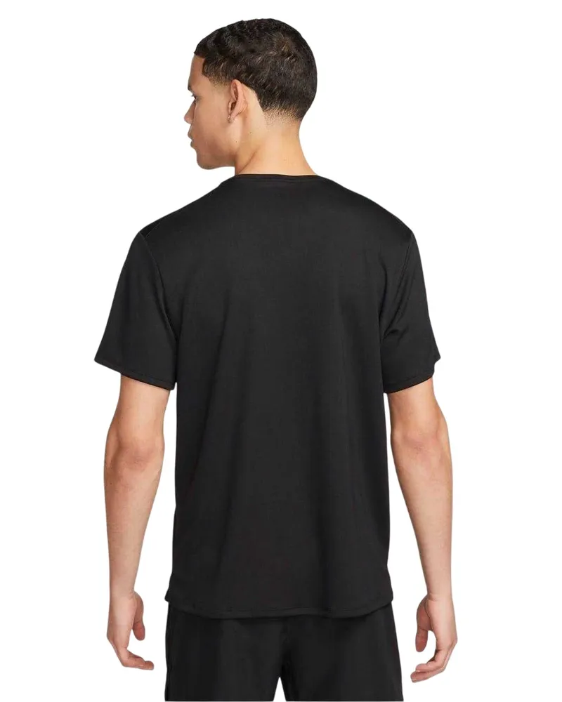 Nike Miler" T-Shirt für Herren, Reflektierende Details (Schwarz Schwarz