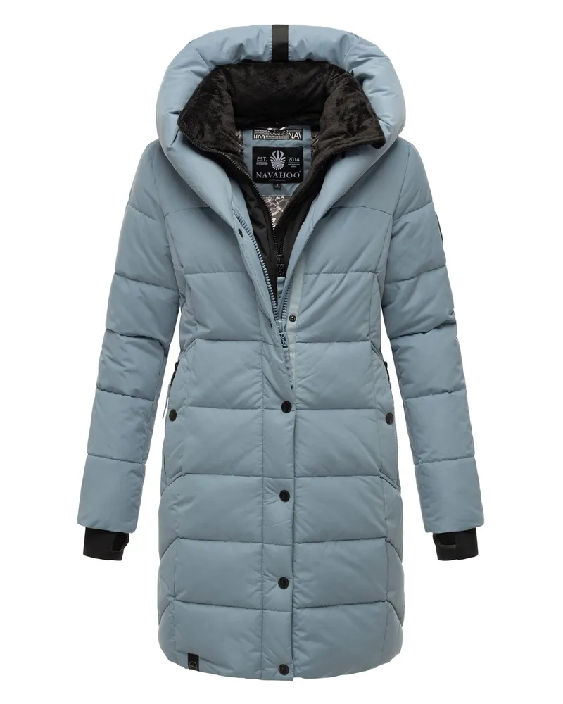 NAVAHOO Damen Steppjacke Knutschilein – Warm & Stylisch Blau