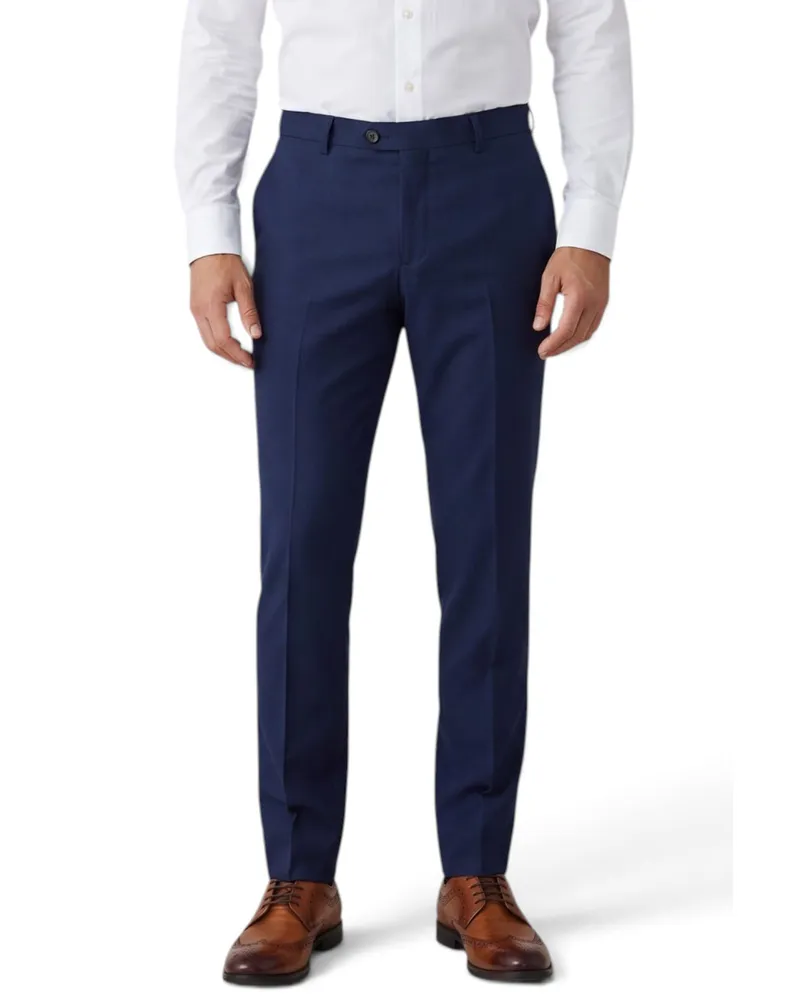 Paul Andrew Herren-Anzughose in Marineblau, taillierte Passform - Belmont Marineblau