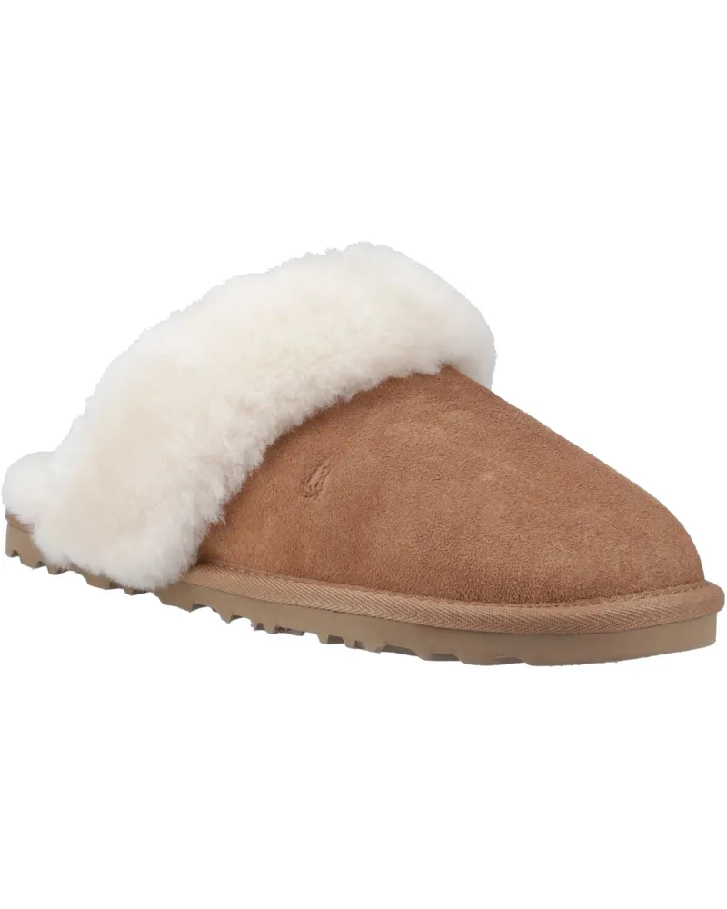 Hush Puppies Samantha Damenhausschuhe aus Veloursleder in Tan Cognac