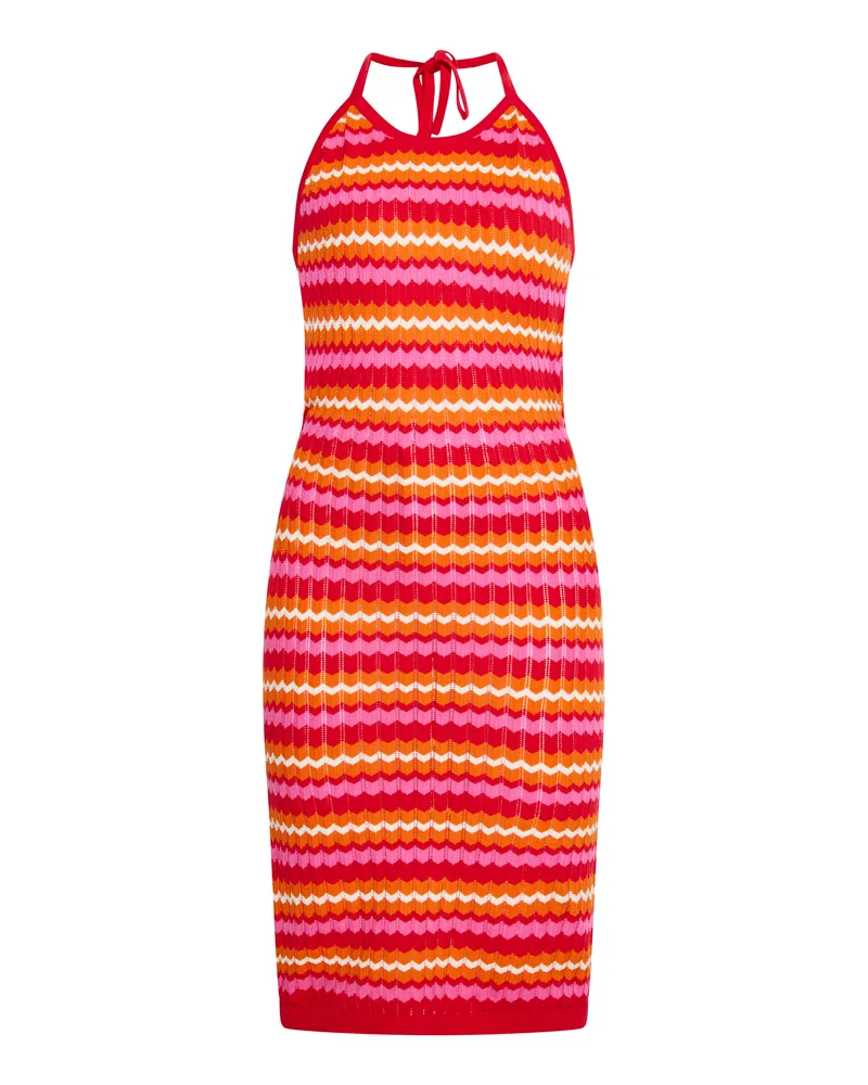 My Mo Kleid Frauen Rot Mehrfarbig Mehrfarbig