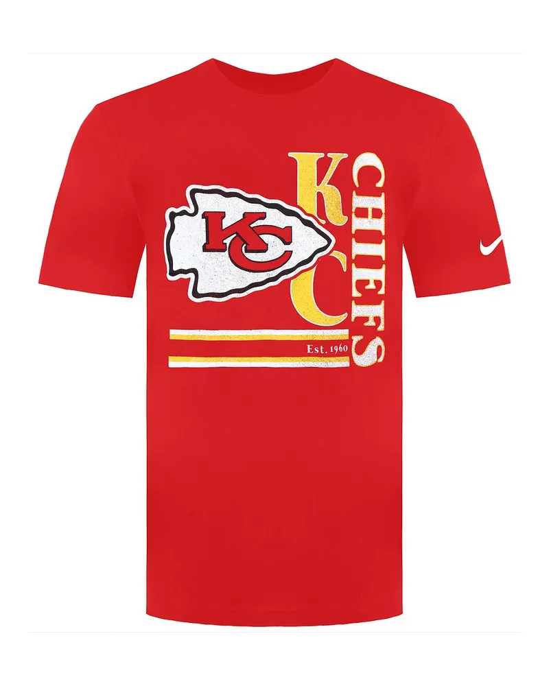 Nike NFL Kansas City Chiefs Rotes Herren-T-Shirt Rot