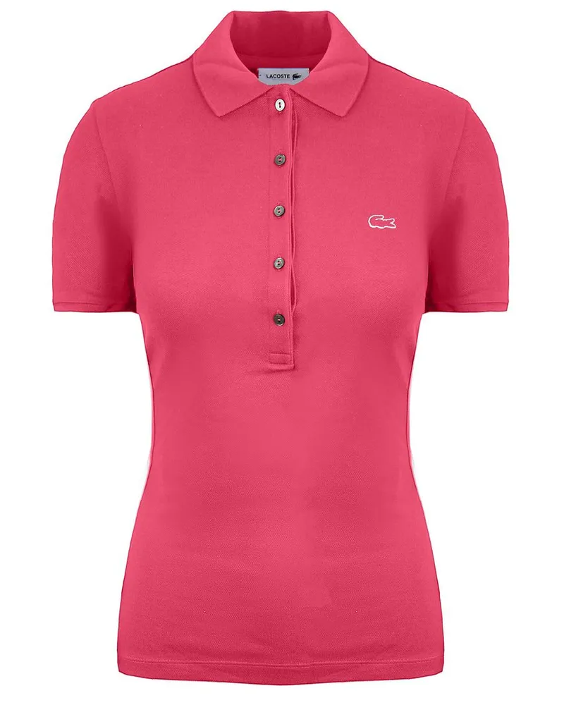 Lacoste Slim Fit Damen Pink Polohemd Rosa