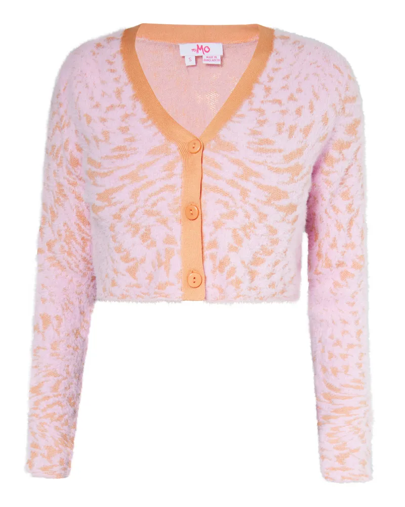 My Mo Strickjacke Damen rosa-orange Orange