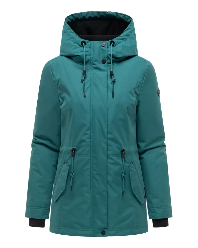 NAVAHOO Nibellaa Damen-Parka mit Kapuze - Grün Grün
