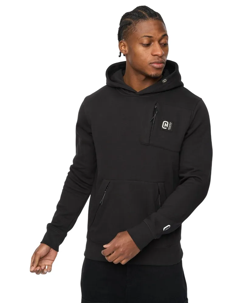 CrossHatch Portville" Kapuzenpullover für Herren (Schwarz Schwarz