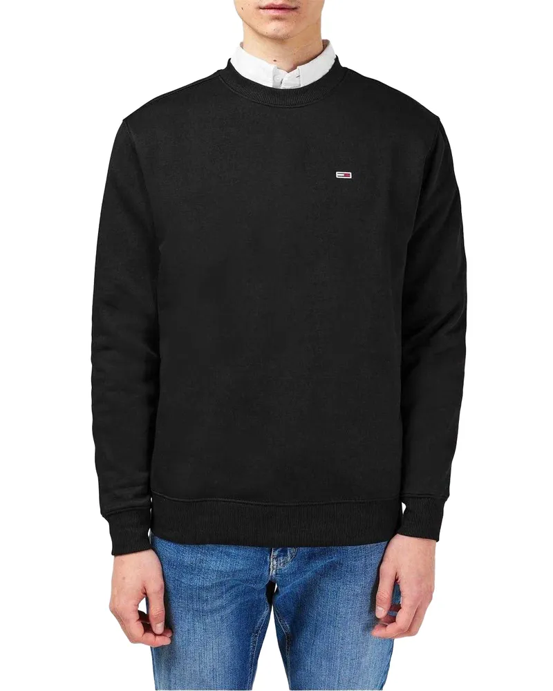 Tommy Hilfiger Sweatshirt für Herren, Mit Vlies gefüttert (Schwarz Schwarz