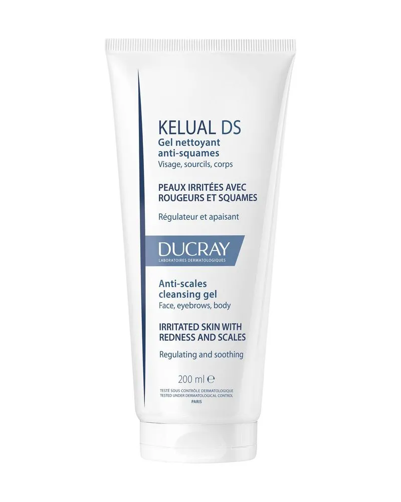Ducray Kelual Ds Gesichtsreinigungsgelee für gereizte Haut 200 ml 