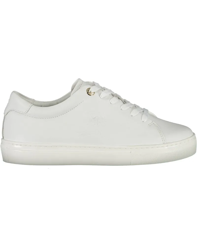 Tommy Hilfiger Leder Lowtop‑Sneaker - Weiß Weiß