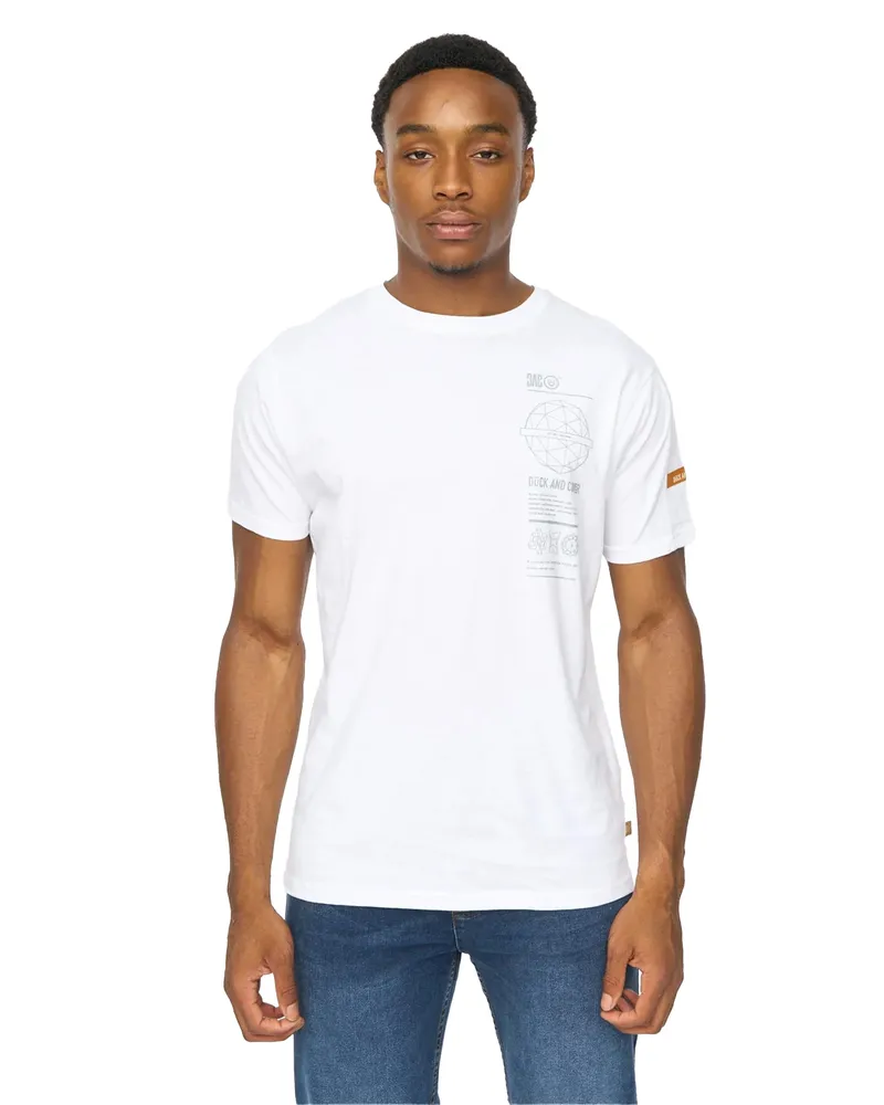 Duck and Cover Ashland" T-Shirt für Herren (Weiß Weiß