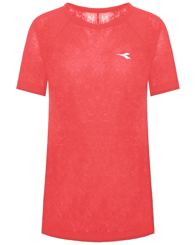 Diadora Active Damen Rot T-Shirt Rot