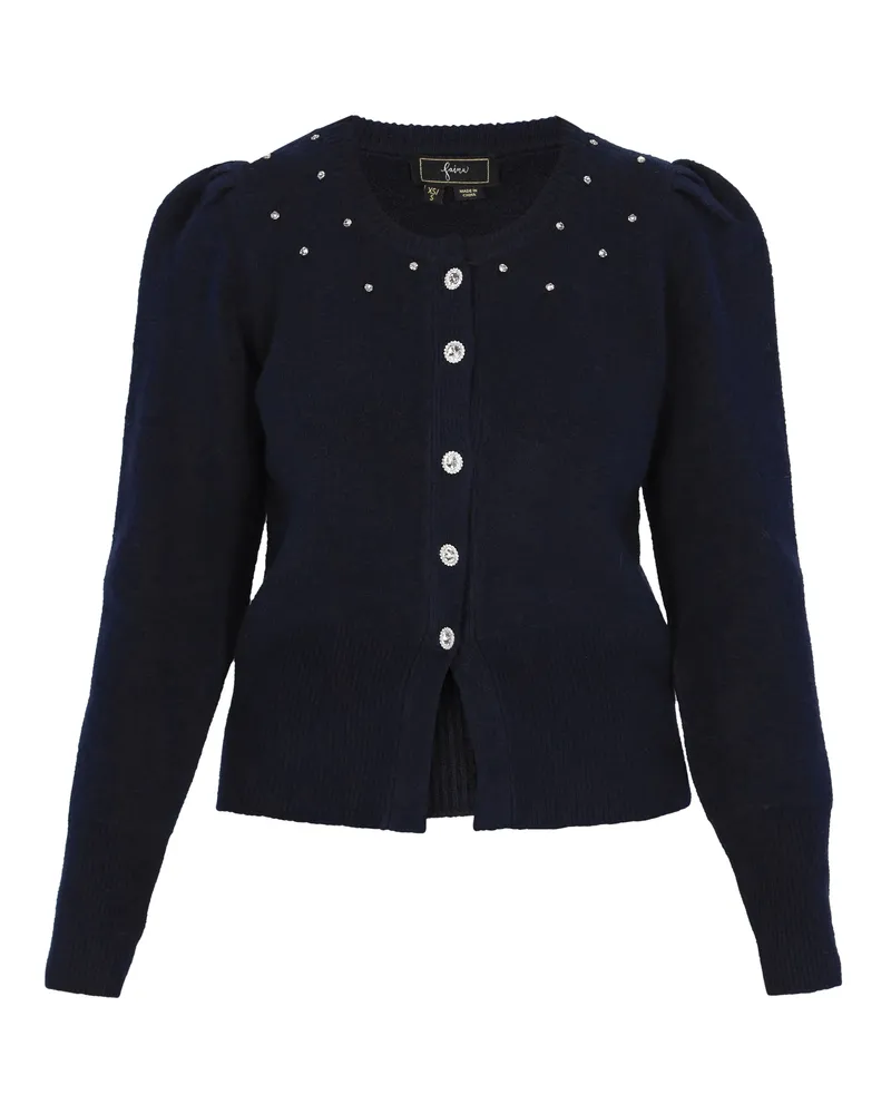 FAINA Strickjacke Frauen Marine Marineblau