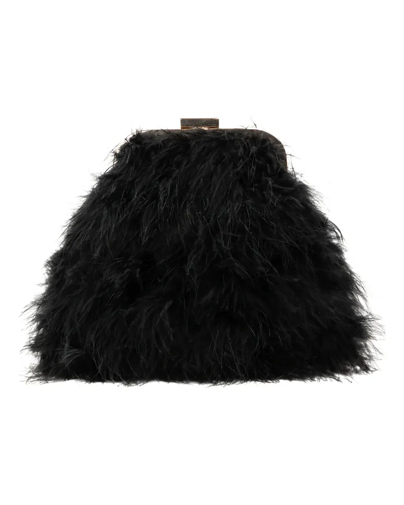 FAINA Clutch/Abendtasche Damen schwarz Schwarz