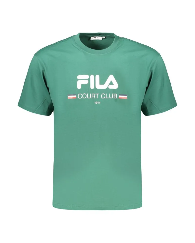 Fila Grünes Baumwoll-Herren-T-Shirt Grün